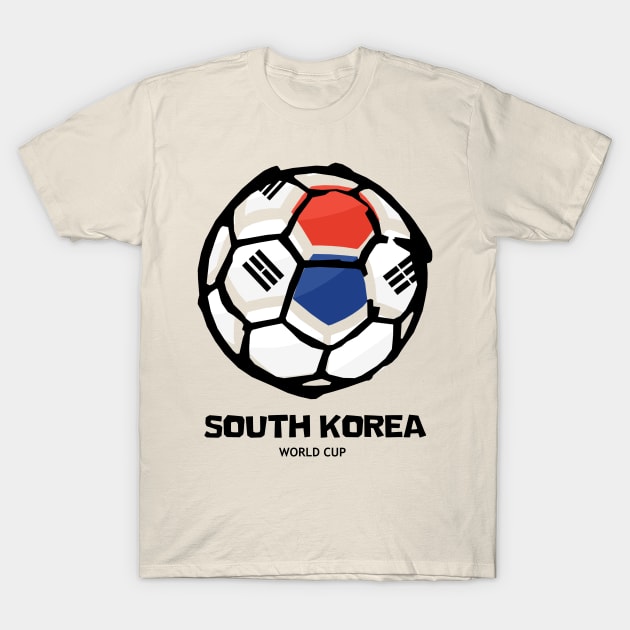 South Korea Football Country Flag T-Shirt by KewaleeTee